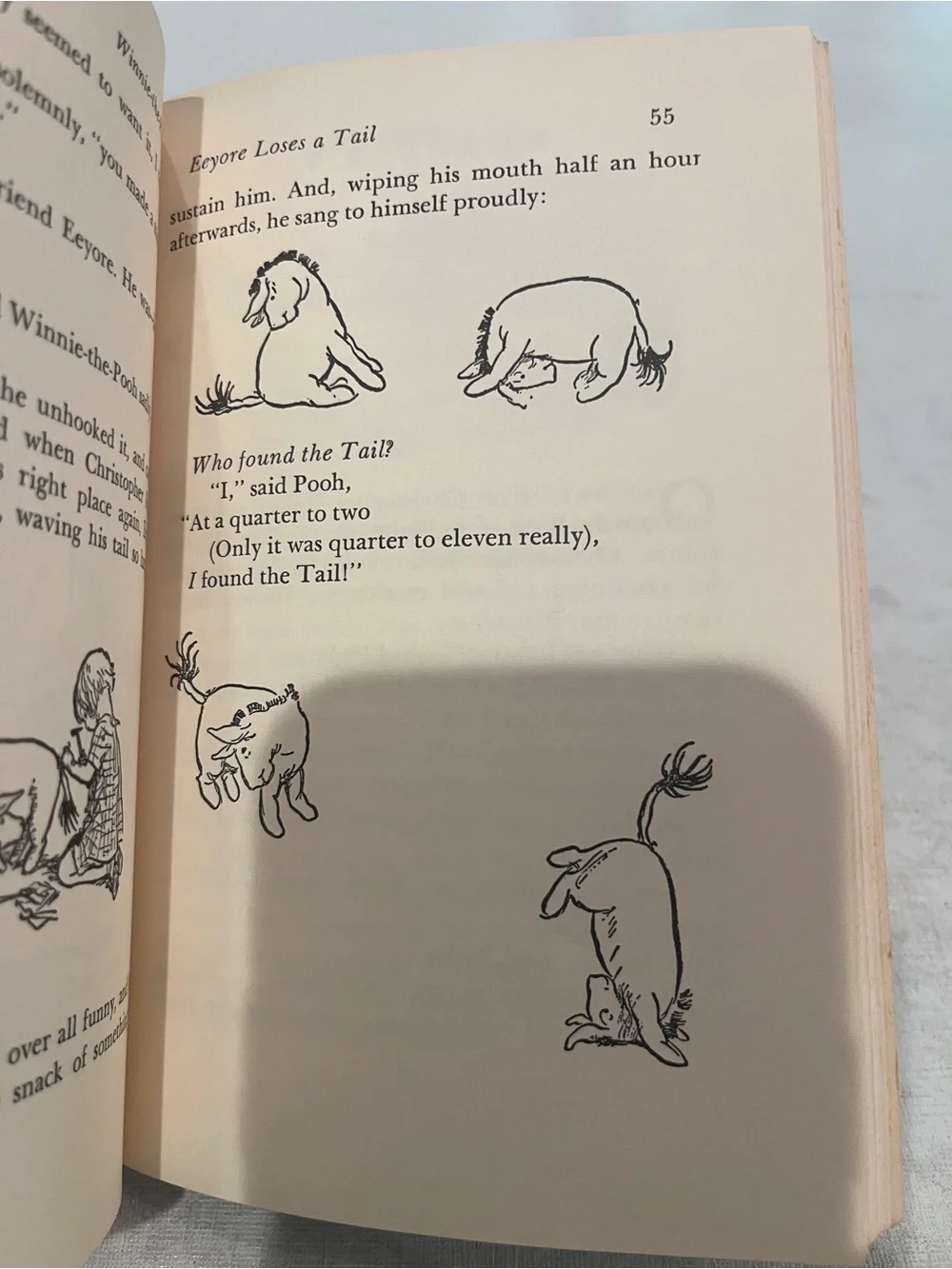Vintage 1961 cloth cover bound Winnie The Pooh classic story book. Hardcover